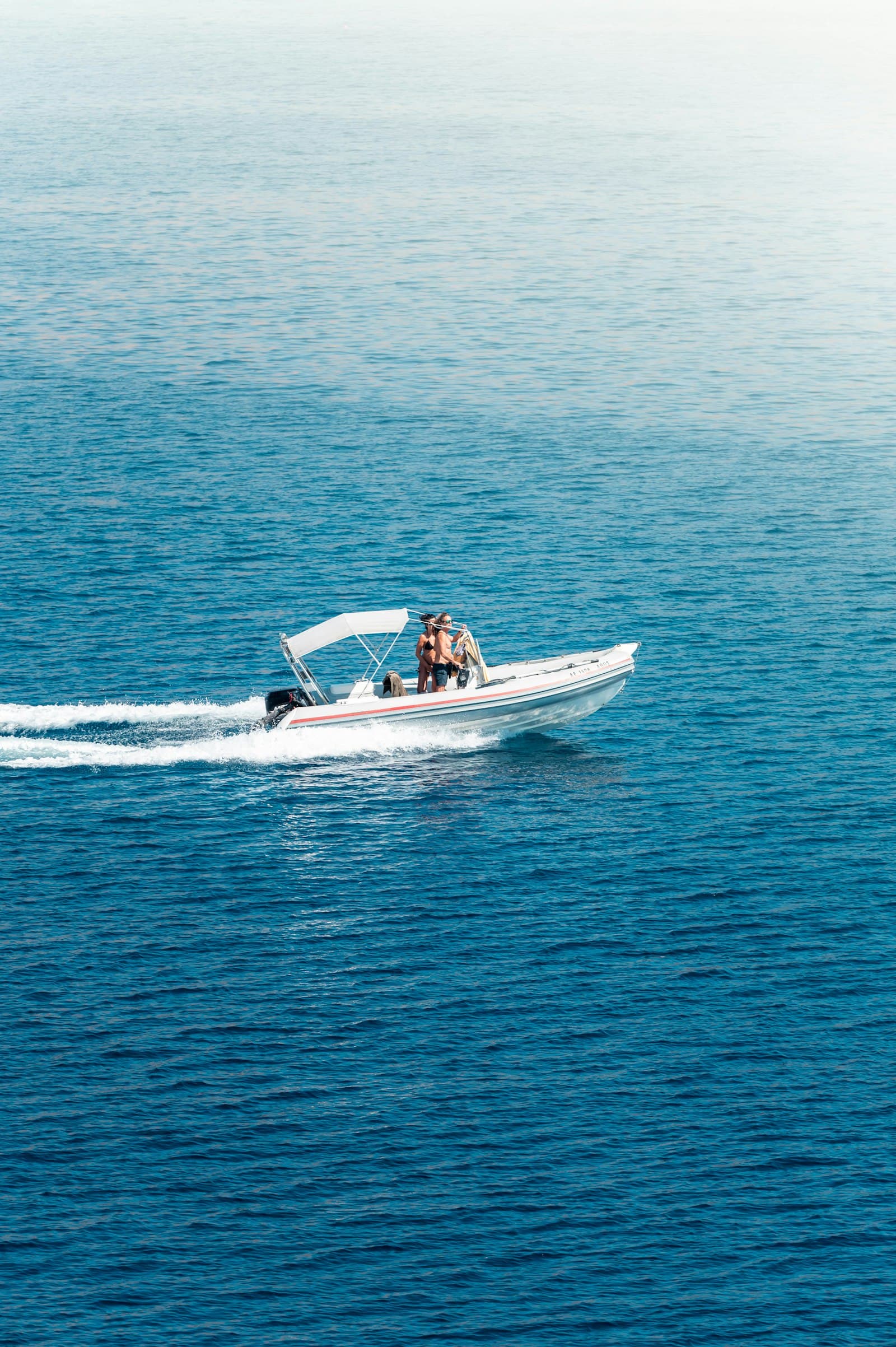 Tender underway on sea trial